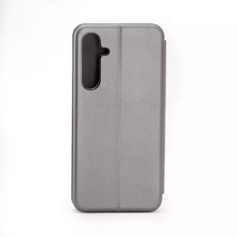 Capa tipo livro iLike para Samsung Galaxy A55 prateado