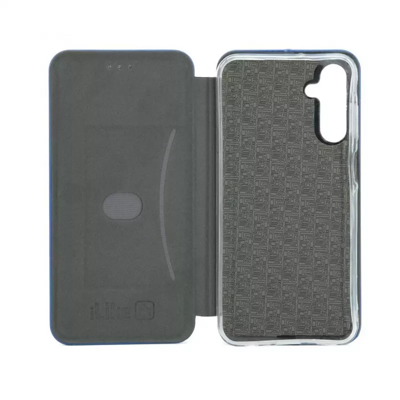 Capa tipo livro iLike para Samsung Galaxy A55 Midnight Blue