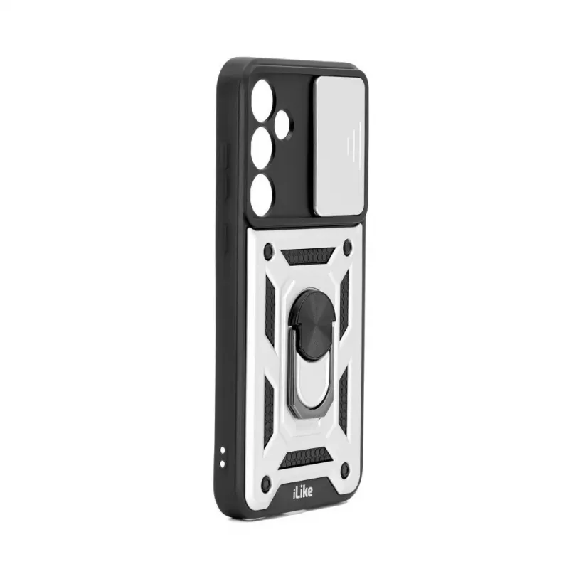 Capa protetora iLike para Samsung Galaxy A35 com proteção da câmara e anel branco