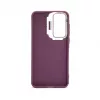 Capa híbrida iLike para Samsung Galaxy A15 com suporte para câmara ameixa