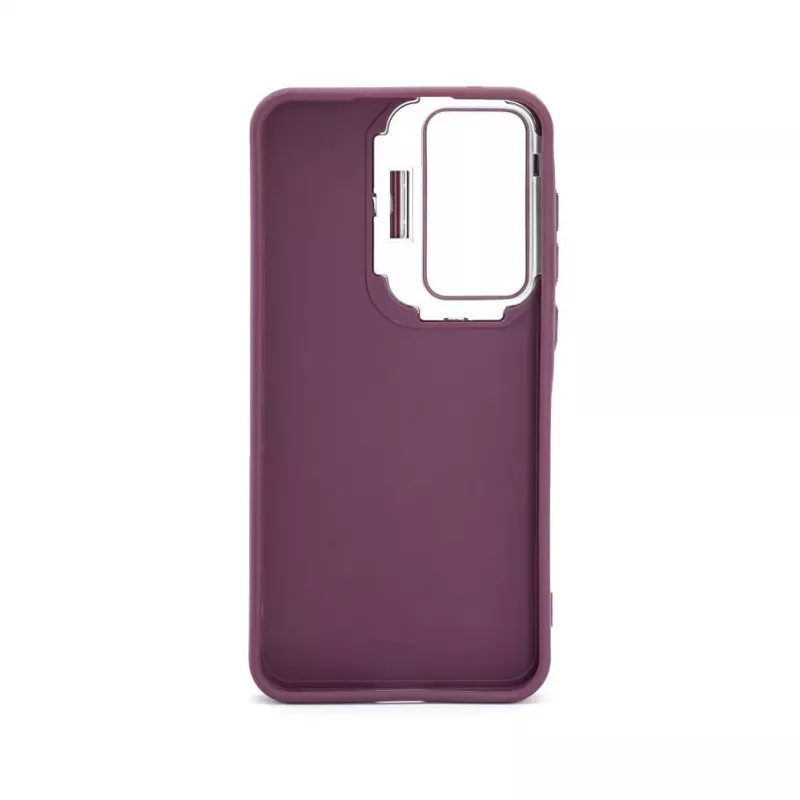 Capa híbrida iLike para Samsung Galaxy A15 com suporte para câmara ameixa