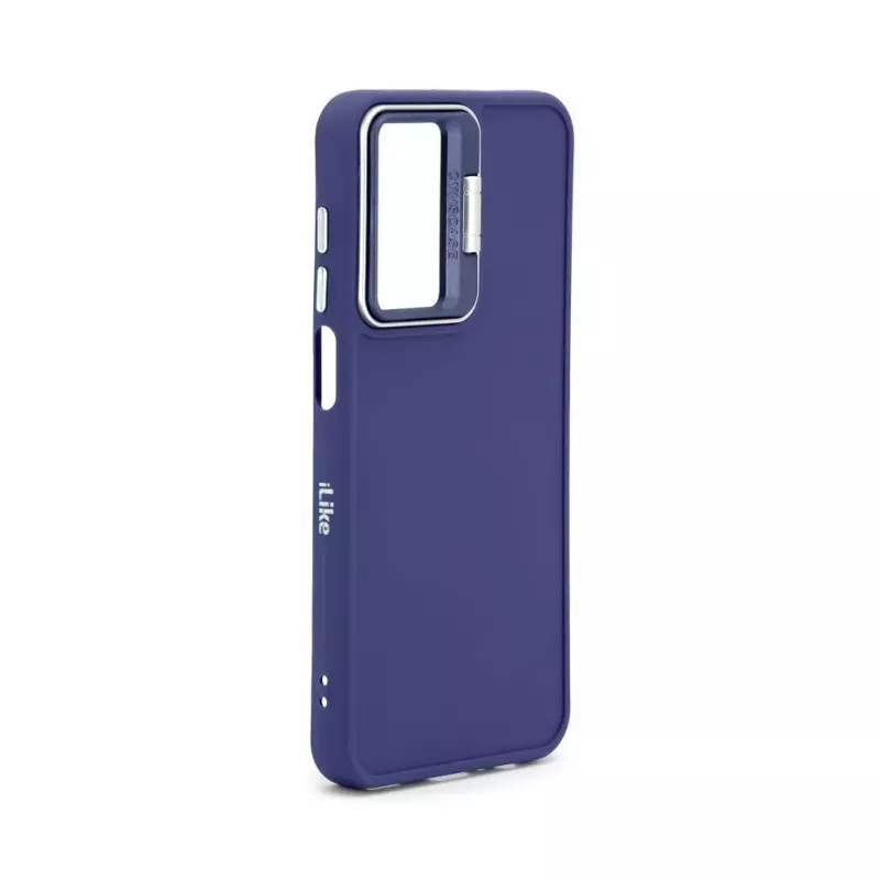 Capa híbrida iLike para Samsung Galaxy A35 com suporte para câmara azul