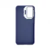 Capa híbrida iLike para Samsung Galaxy A55 com suporte para câmara azul