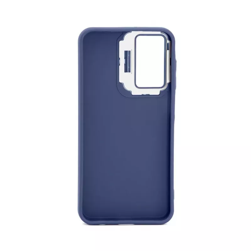 Capa híbrida iLike para Samsung Galaxy A55 com suporte para câmara azul