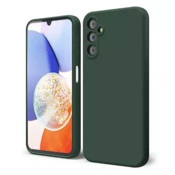 Capa de silicone Evelatus Premium Soft Touch para Samsung Galaxy A14 4G / 5G verde pinheiro