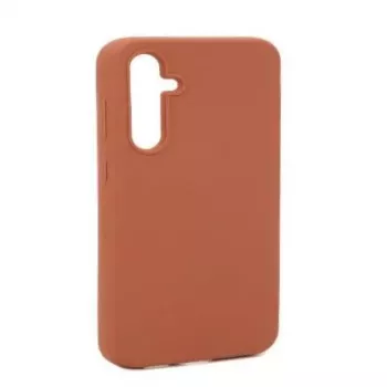 Capa de silicone Evelatus Premium Soft Touch para Samsung Galaxy A34 Saddle Brown