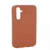Capa de silicone Evelatus Premium Soft Touch para Samsung Galaxy A54 Saddle Brown