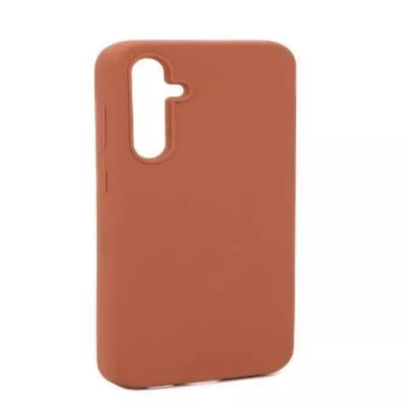 Capa de silicone Evelatus Premium Soft Touch para Samsung Galaxy A54 Saddle Brown
