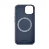 Capa de silicone Evelatus Premium MagSafe Soft Touch para Apple iPhone 12 / 12 Pro New Function Midnight Blue