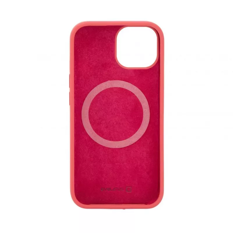 Capa de silicone Evelatus Premium MagSafe Soft Touch para Apple iPhone 15 Camelia