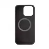 Evelatus Apple iPhone 15 Pro Max Capa de silicone Soft Touch Premium MagSafe New Function preta