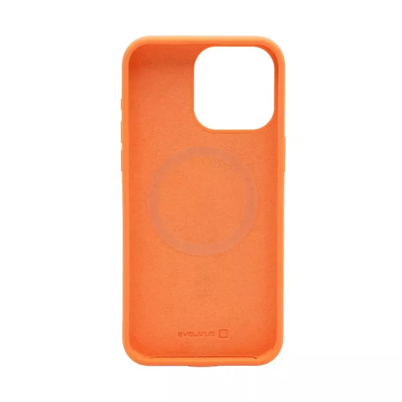 Evelatus Apple iPhone 15 Pro Max Capa de silicone Soft Touch Premium MagSafe New Function laranja
