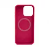 Evelatus Apple iPhone 15 Pro Capa de silicone Soft Touch Premium MagSafe New Function rosa-vermelho