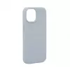 Evelatus Apple iPhone 15 Capa de silicone Soft Touch Premium MagSafe New Function azul-acinzentado