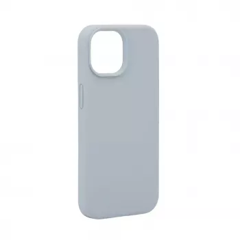 Evelatus Apple iPhone 15 Capa de silicone Soft Touch Premium MagSafe New Function azul-acinzentado