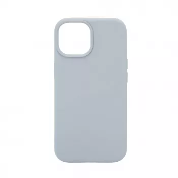 Evelatus Apple iPhone 15 Capa de silicone Soft Touch Premium MagSafe New Function azul-acinzentado