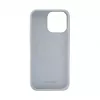 Evelatus Apple iPhone 15 Pro Capa de silicone Soft Touch Premium MagSafe New Function azul-acinzentado