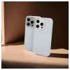 Evelatus Apple iPhone 15 Pro Capa de silicone Soft Touch Premium MagSafe New Function azul-acinzentado