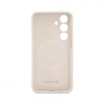 Evelatus Samsung Galaxy S24 Capa de silicone Soft Touch Premium MagSafe cinzenta