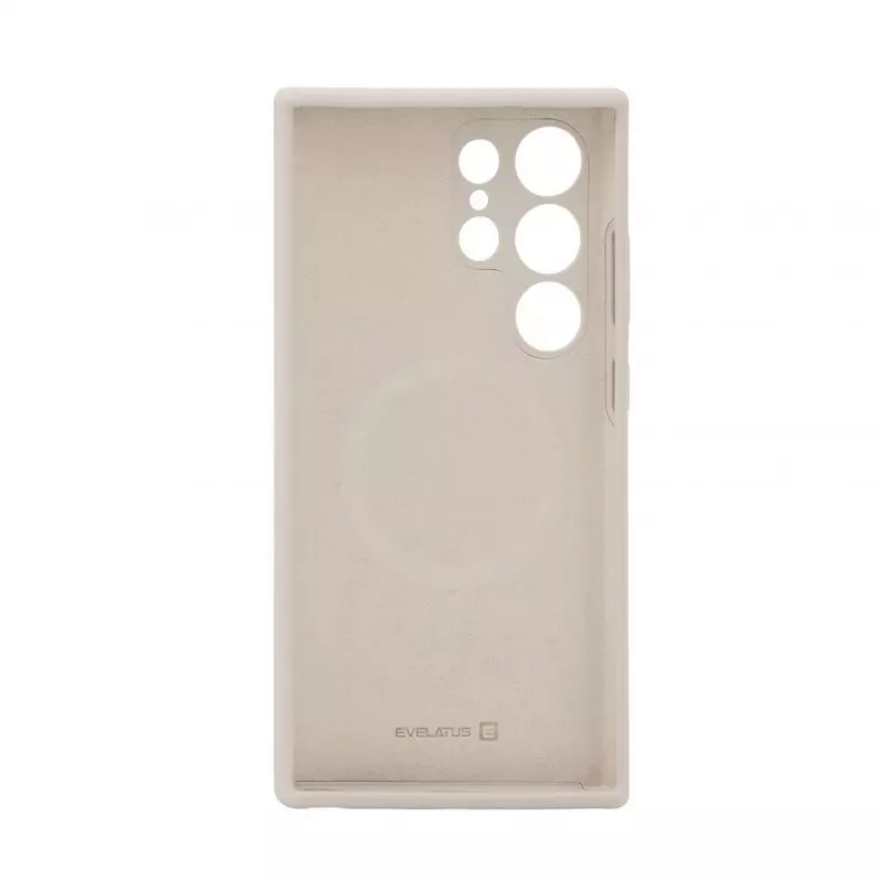 Evelatus Samsung Galaxy S24 Ultra Capa de silicone Soft Touch Premium MagSafe cinzenta