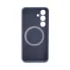Evelatus Samsung Galaxy S24 Capa de silicone Soft Touch Premium MagSafe azul-meia-noite
