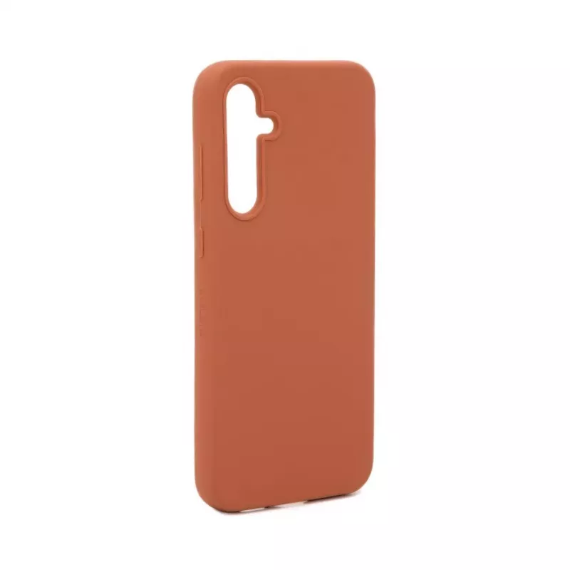Evelatus Samsung Galaxy S23 FE Capa de silicone Soft Touch Premium castanho-sela