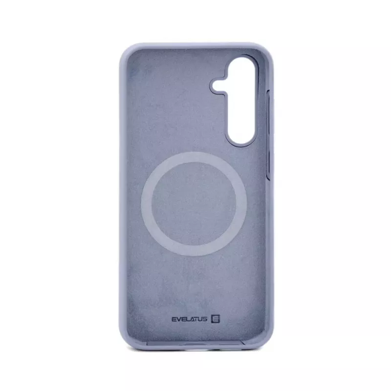 Evelatus Samsung Galaxy S23 FE Capa de silicone Soft Touch Premium cinzento-lavanda