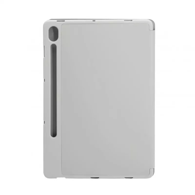 Evelatus Galaxy Tab S9 FE Capa para tablet com interior em microfibra sintética prateada