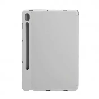 Evelatus Galaxy Tab S9 Capa para tablet com interior em imitação de microfibra prateada