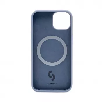 Connect Capa de Silicone Soft Touch MagSafe Premium para Apple iPhone 14 Azul Meia-Noite