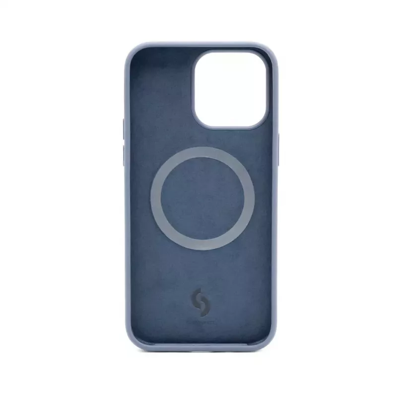 Connect Capa de Silicone Soft Touch MagSafe Premium New Function para Apple iPhone 14 Pro Azul Meia-Noite