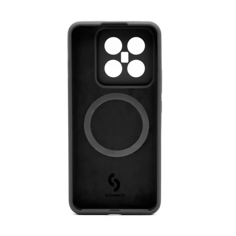 Connect Capa de Silicone Soft Touch Magnética de Qualidade Premium para Xiaomi 14 Pro Preto