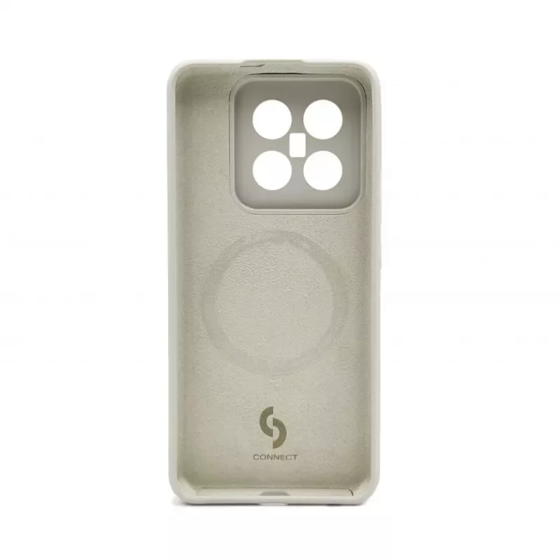 Connect Capa de Silicone Soft Touch Magnética de Qualidade Premium para Xiaomi 14 Pro Cinzento