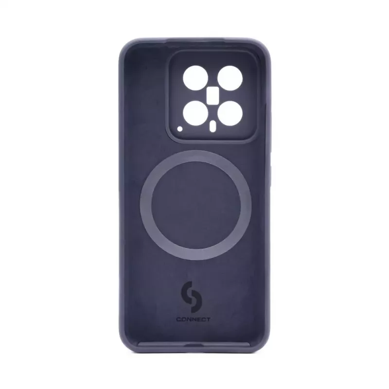 Connect Capa de Silicone Soft Touch Magnética de Qualidade Premium para Xiaomi 14 Pro Azul Meia-Noite