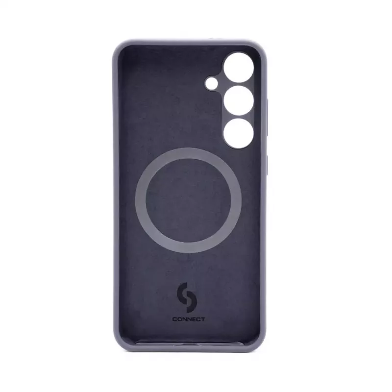 Connect Capa de silicone Soft Touch magnética de qualidade premium para Samsung Galaxy S24 Plus azul meia-noite