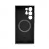 Connect Capa de silicone Soft Touch magnética de qualidade premium para Samsung Galaxy S24 Ultra preto