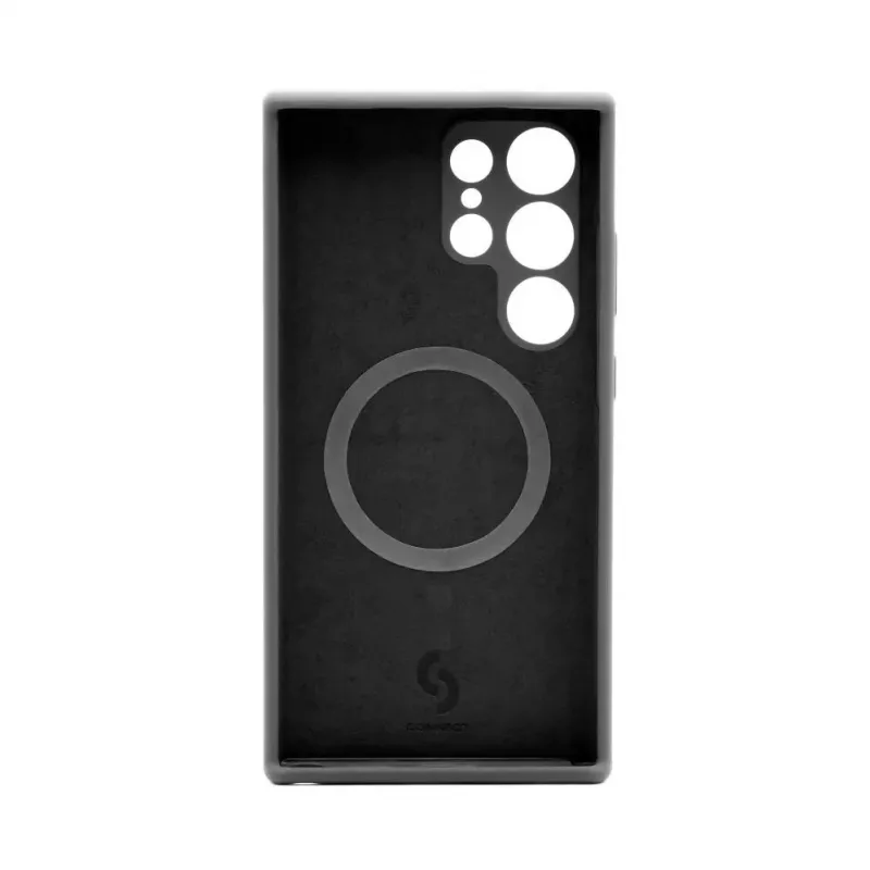 Connect Capa de silicone Soft Touch magnética de qualidade premium para Samsung Galaxy S24 Ultra preto
