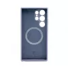 Connect Capa de silicone Soft Touch magnética de qualidade premium para Samsung Galaxy S24 Ultra azul meia-noite