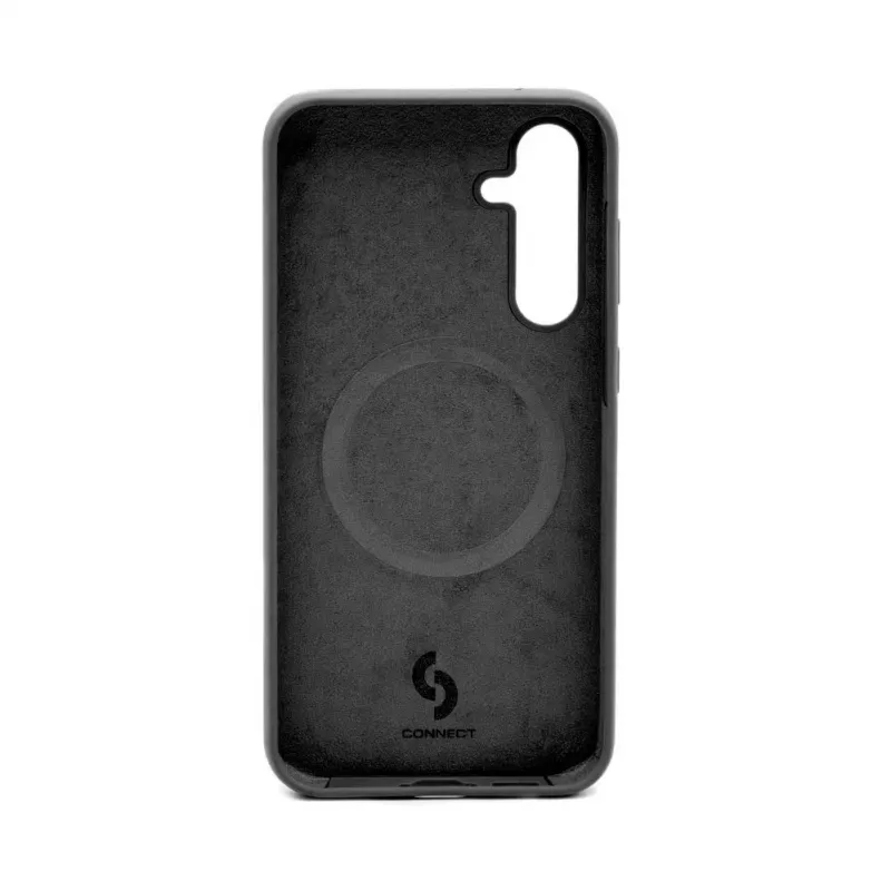 Connect Capa de silicone Soft Touch magnética de qualidade premium para Samsung Galaxy S23 FE preto