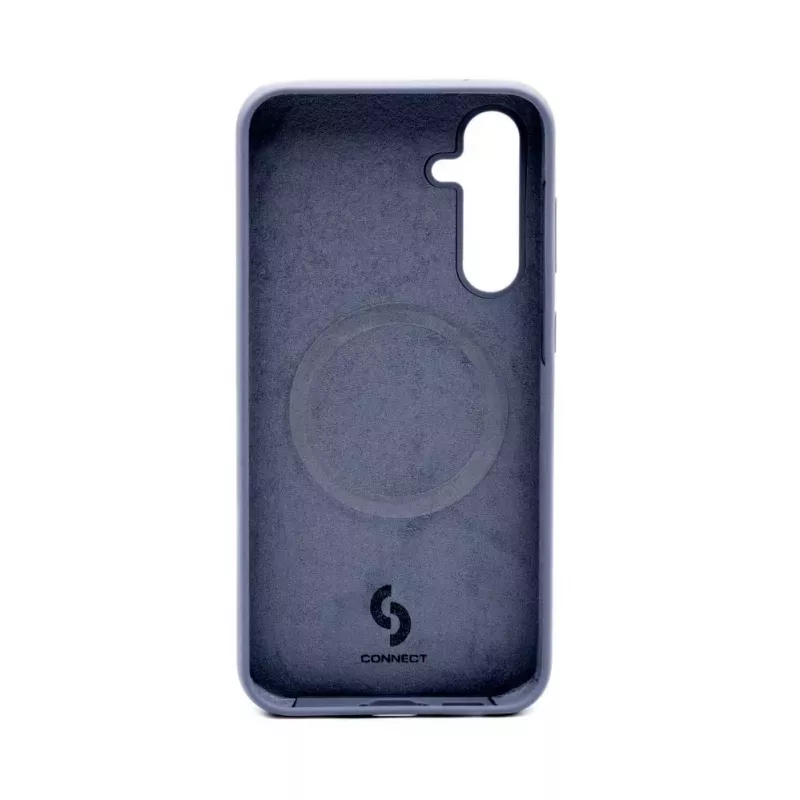 Connect Capa de silicone Soft Touch MagSafe de qualidade premium para Samsung Galaxy S23 FE azul meia-noite