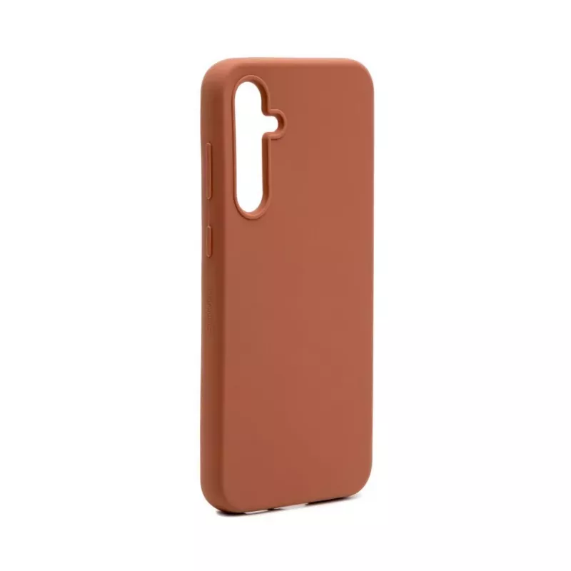 Connect Capa de silicone Soft Touch magnética de qualidade premium para Samsung Galaxy S23 FE castanho saddle