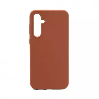 Connect Capa de silicone Soft Touch magnética de qualidade premium para Samsung Galaxy S23 FE castanho saddle