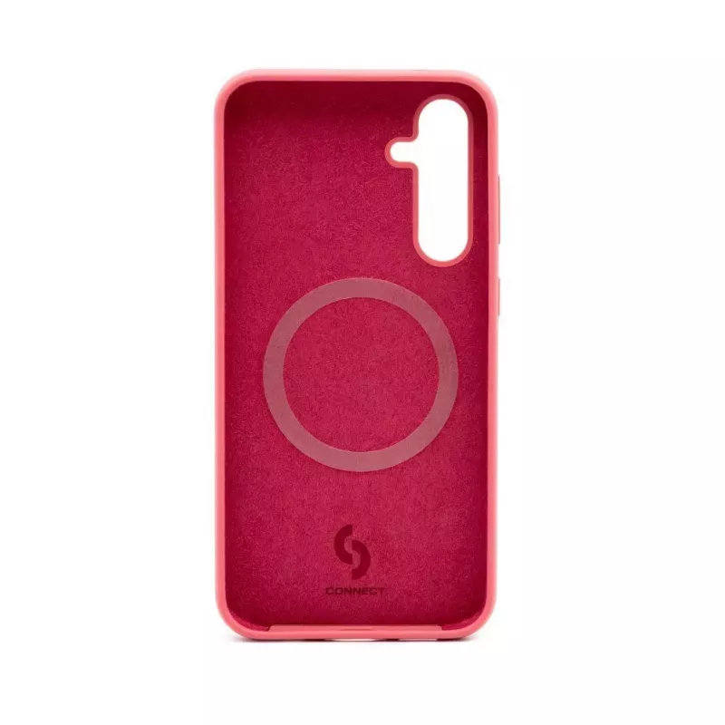 Connect Capa de silicone Soft Touch magnética de qualidade premium para Samsung Galaxy S23 FE camélia