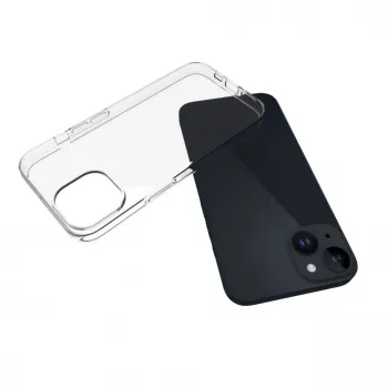 Connect Capa de silicone transparente 1,5mm TPU para Apple iPhone 15 transparente