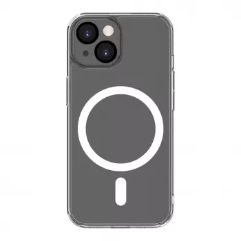 Connect Capa transparente com proteção magnética e da câmara para Apple iPhone 15 transparente