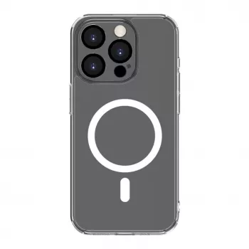 Connect Capa transparente com proteção magnética e da câmara para Apple iPhone 15 Pro transparente