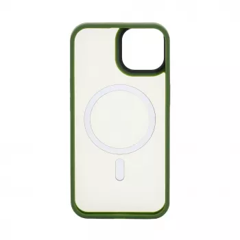 Connect Capa híbrida com íman PC+TPU para Apple iPhone 13 Pro Max verde