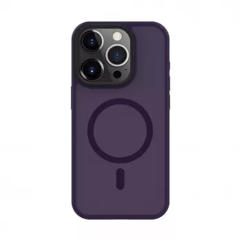 Connect Apple iPhone 14 Pro Max Capa Híbrida com Íman, PC+TPU, Roxo Escuro