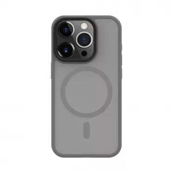 Connect Apple iPhone 15 Pro Capa Híbrida com Íman, PC+TPU, Prateado
