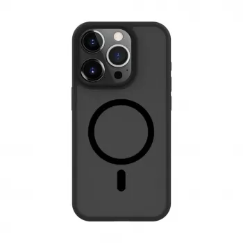 Connect Apple iPhone 15 Pro Max Capa Híbrida com Íman, PC+TPU, Preto